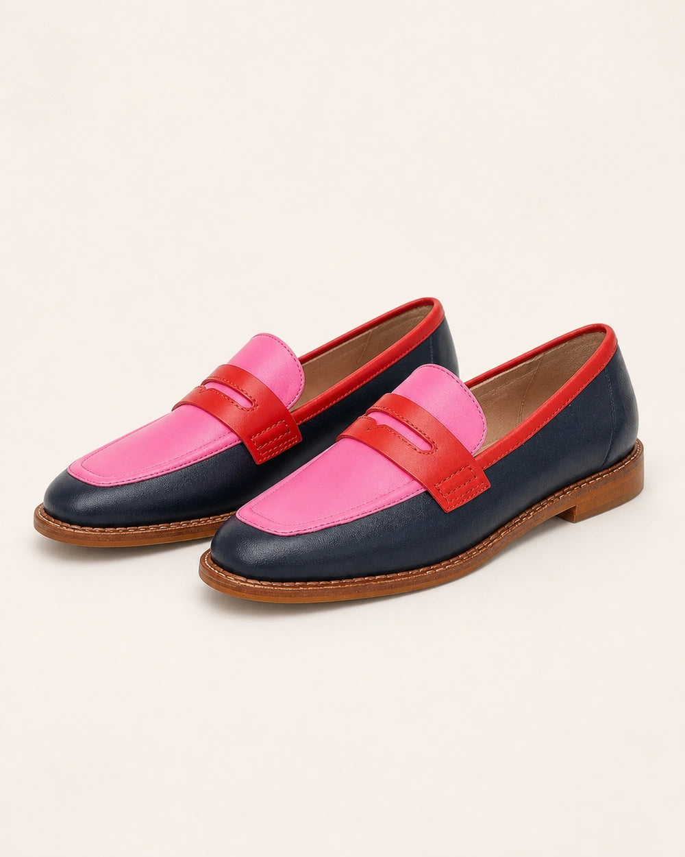 Mocasines negros y rosas con antifaz — Imagen del producto 9