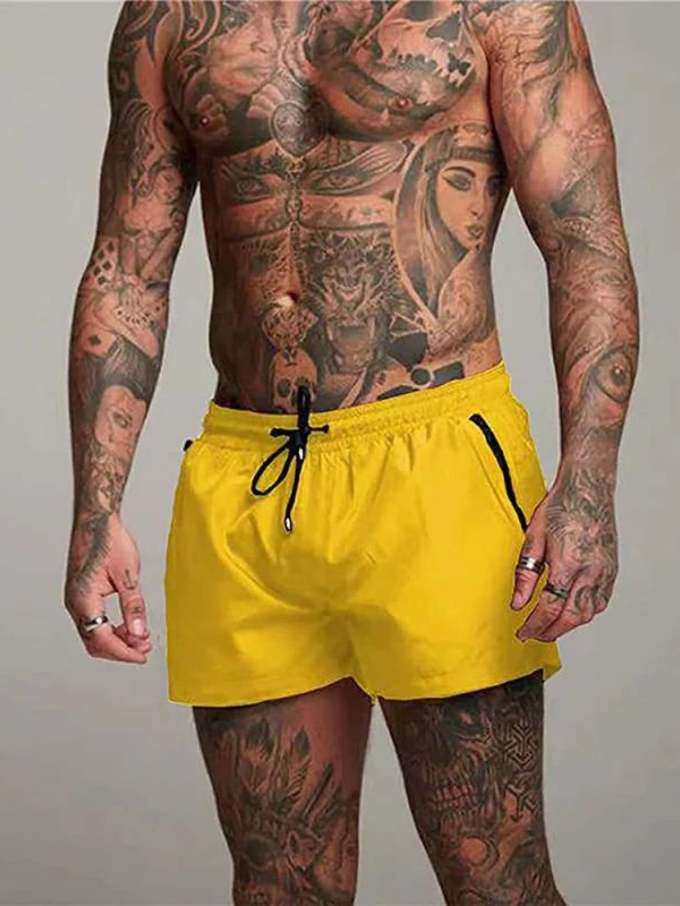 Momount Men Swim Shorts – Drawstring Quick Dry Slim Fit Summer