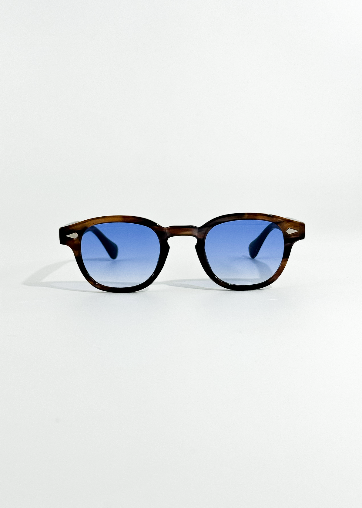 Lavinia runde solbriller – Vintage damesolbriller med skildpaddemønster og gradient glas