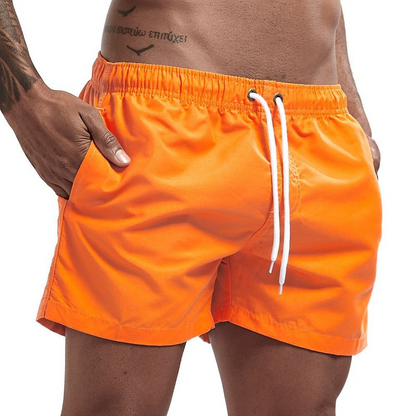 Momount Men Swim Shorts – Drawstring Quick Dry Elastic Waist Beach