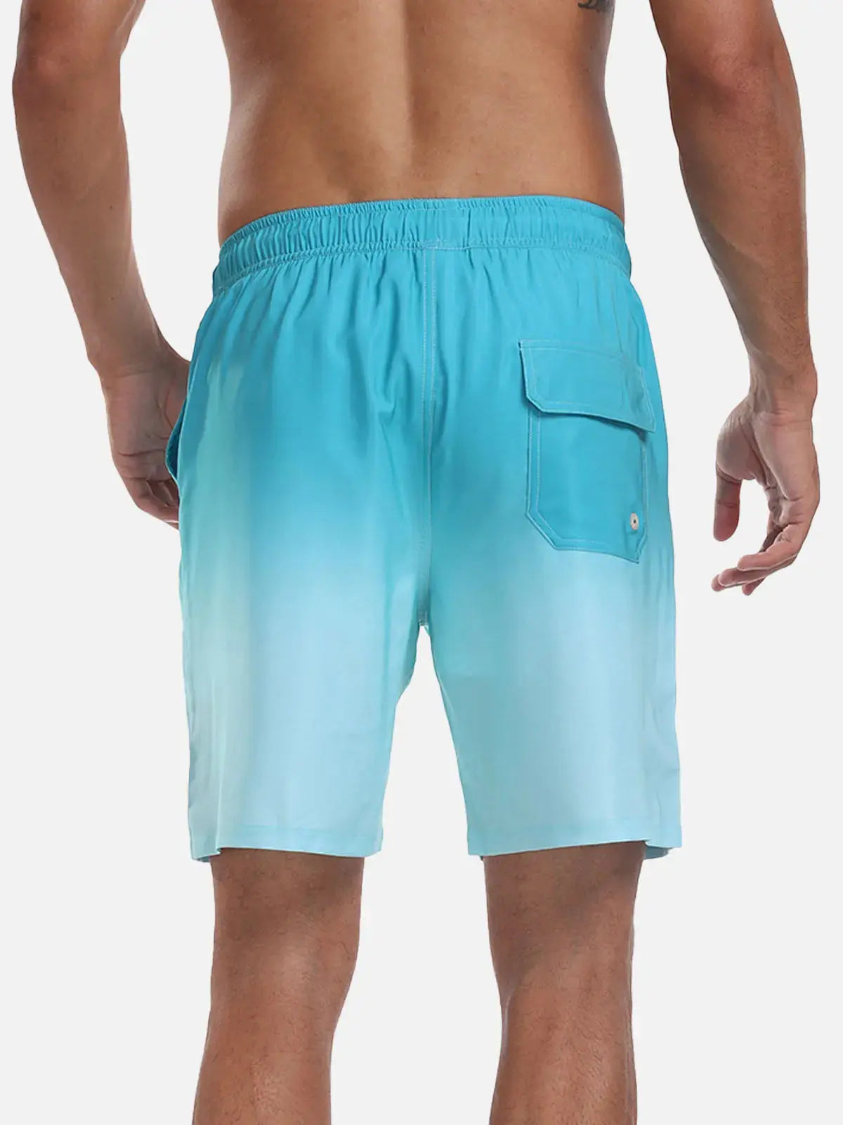Momount Men Swim Shorts – Drawstring Quick Dry Summer Beach Elastic