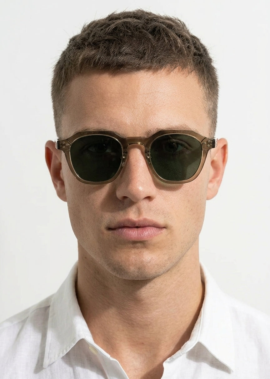 Ophira – Vintage acetat-solbriller med firkantet stel | Damesolbriller med UV400