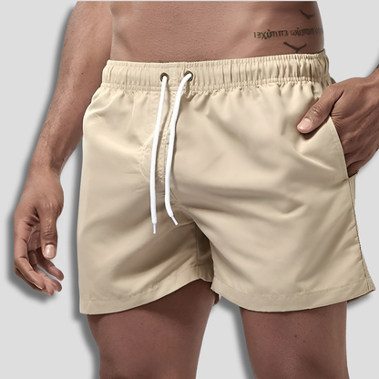 Momount Men Swim Shorts – Drawstring Quick Dry Summer Elastic Waist