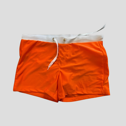 Momount Men Swim Shorts – Drawstring Zipper Pocket Slim Fit Quick Dry
