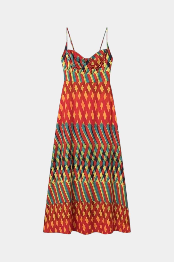 Momount Women’s Boho Maxi Dress – Strappy Flowy Summer Dress