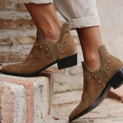 Momount Donna Stivaletti – Western Pelle con Borchie
