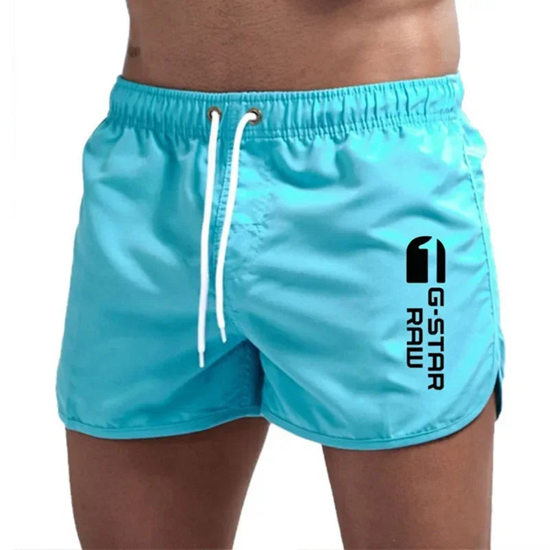 Momount Men Swim Shorts – Drawstring Quick Dry Slim Fit Elastic Waist