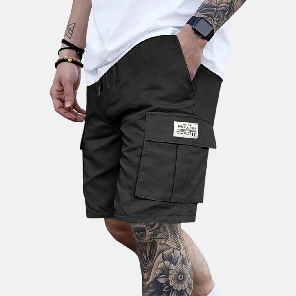 Streetwear-herrecargoshorts – Loose fit med snørelukning