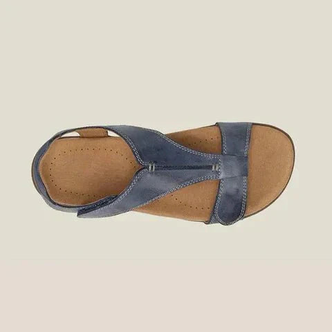 Momount Donna Sandali Ortopedici – Pelle con Velcro Supporto dell'Arco da Passeggio