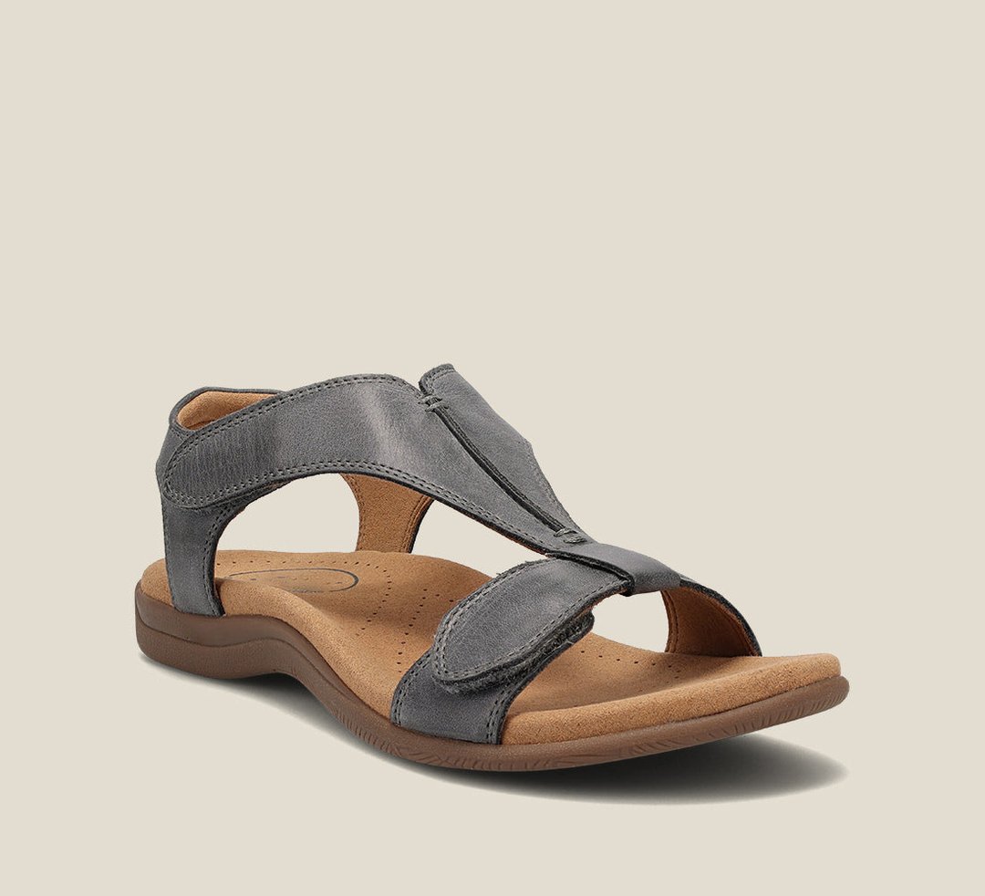 Momount Donna Sandali Ortopedici – Pelle con Velcro Supporto dell'Arco da Passeggio
