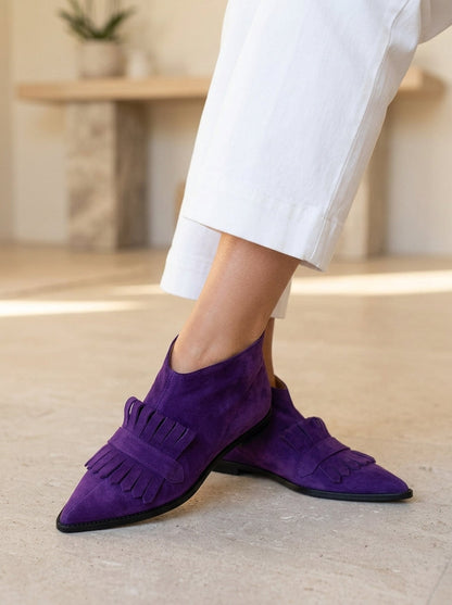 Violette | třásňové kozačky