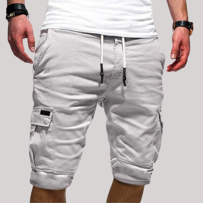 Afslappede herrecargoshorts – Snørelukning og elastisk linning