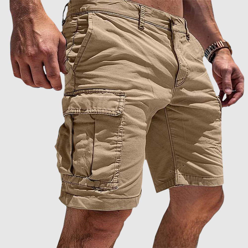 Herrecargoshorts i afslappet pasform – Slanke lommer og knaplukning