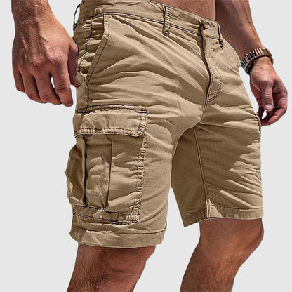 Herrecargoshorts i afslappet pasform – Slanke lommer og knaplukning
