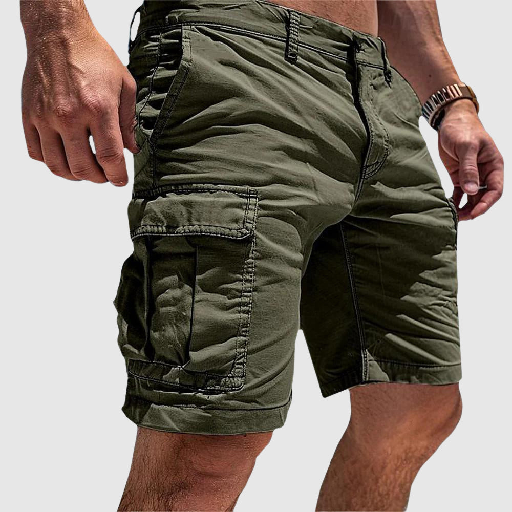 Herrecargoshorts i afslappet pasform – Slanke lommer og knaplukning