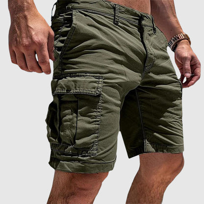 Herrecargoshorts i afslappet pasform – Slanke lommer og knaplukning