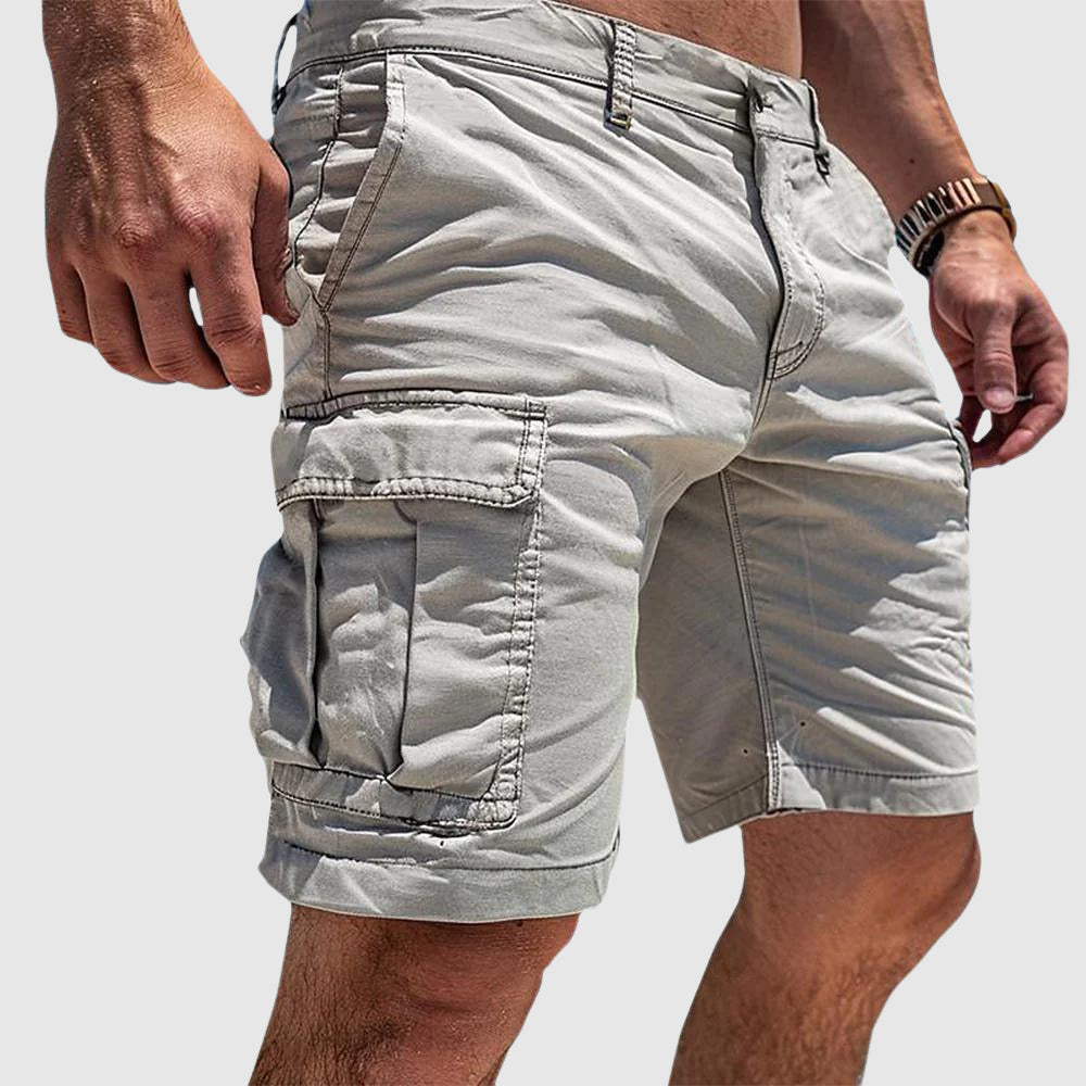 Herrecargoshorts i afslappet pasform – Slanke lommer og knaplukning