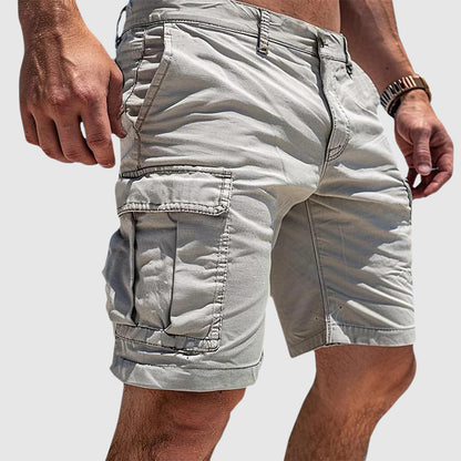 Herrecargoshorts i afslappet pasform – Slanke lommer og knaplukning