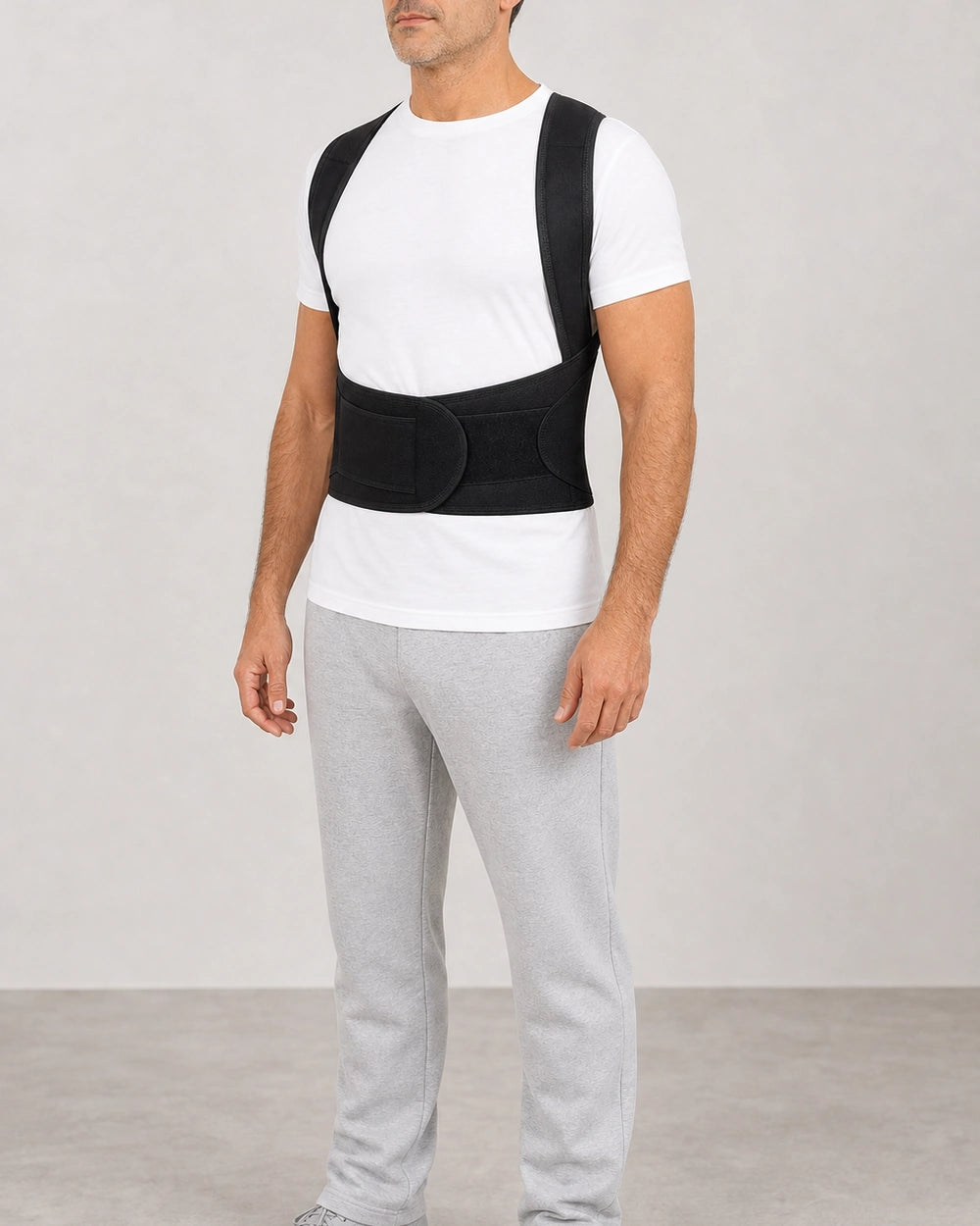 Adjustable Back Support Brace — full silhouette