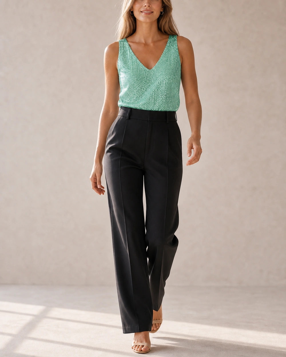 Martha | Top de mujer con lentejuelas y escote en V — image 6