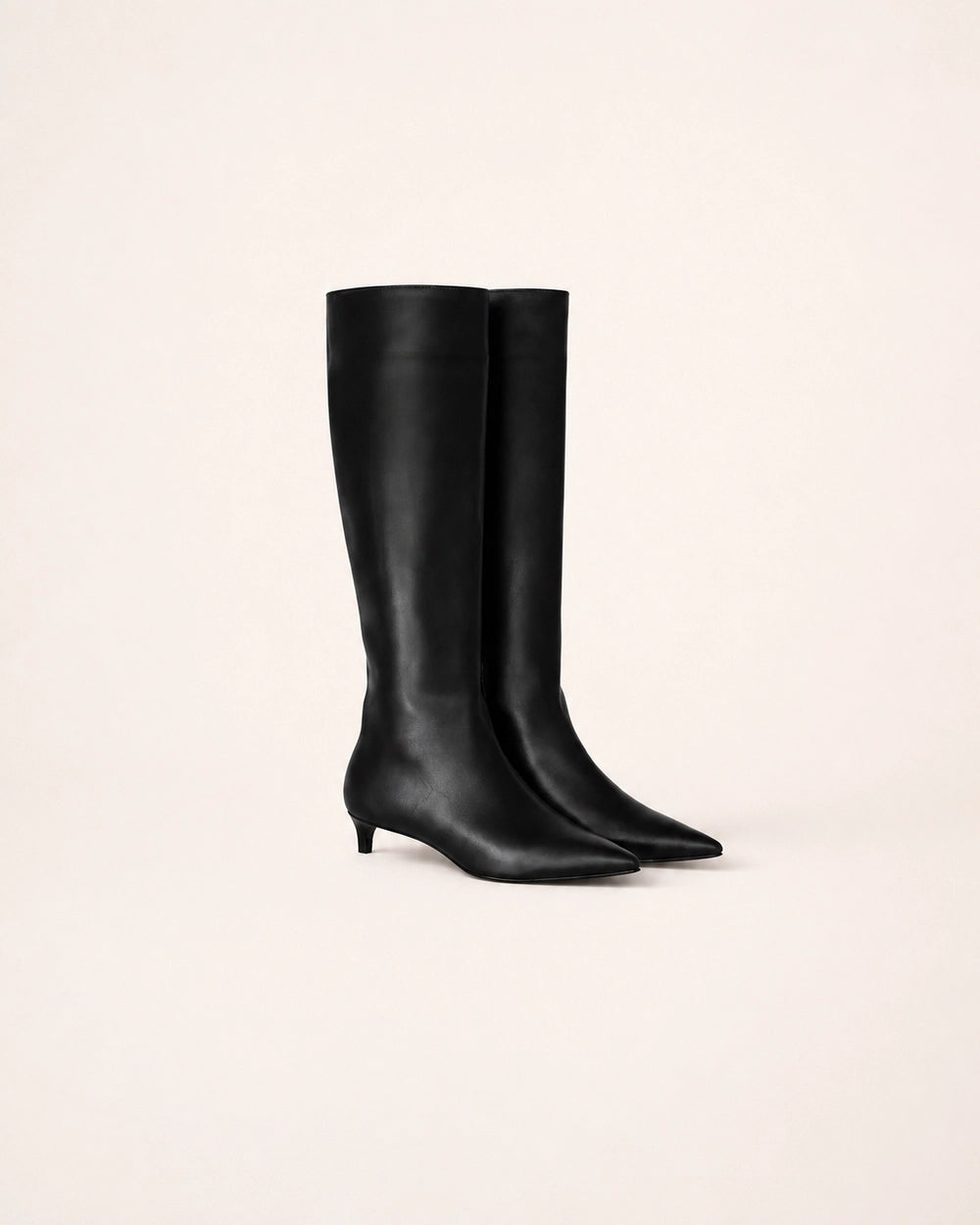 Momount Women Isabelle Knee-High Boots, black, product only.