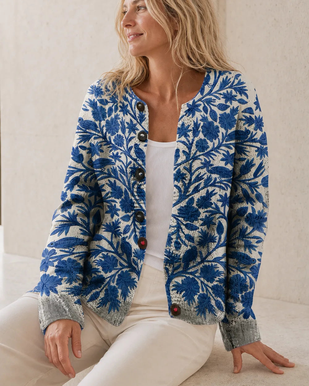 Sofia floral cardigan for women, alternative styling