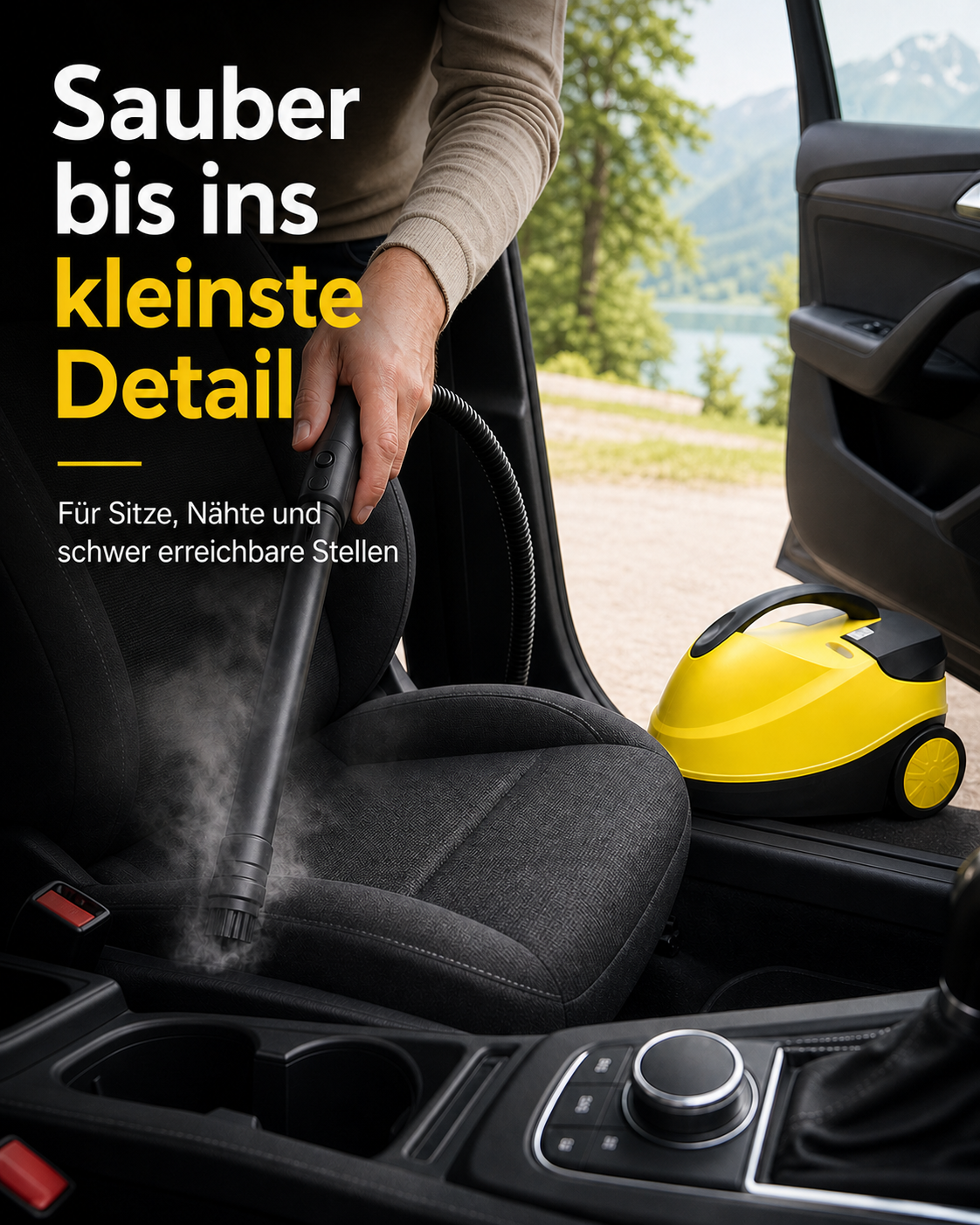 Vapora Pro für Sitze Nähte und Autoinnenraum